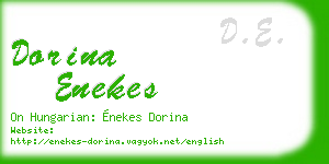 dorina enekes business card